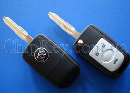 Ключ Buick выкидной (корпус) 3 кнопки