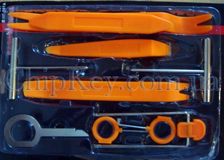 Инструмент для демонтажа магнитол, карт дверей, декоративного пластика оббивки салона авто