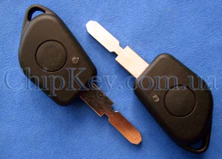 Ключ Peugeot 406 (корпус) 1 кнопка