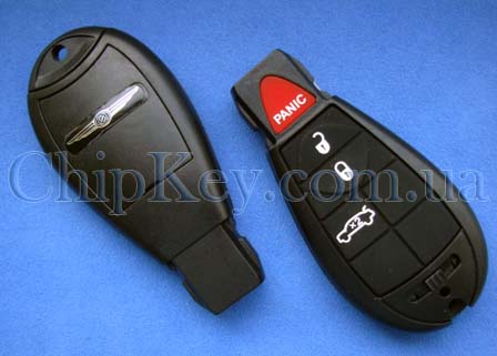 Ключ Chrysler Dodge Jeep Smart Key (корпус) 4 кнопки