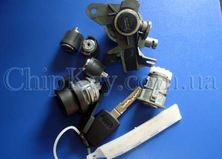 Комплект замков (зажигания, двери, багажник) Audi, Volkswagen, Skoda, Seat, original