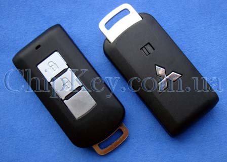 Ключ Mitsubishi smart key (корпус) 2 кнопки