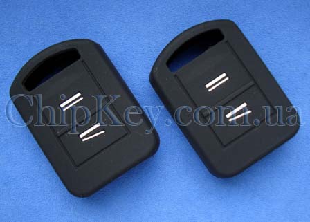 Чехол на ключ Opel 2 кнопки, черный