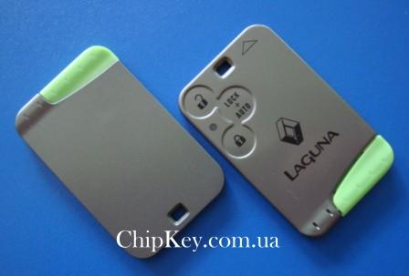 Ключ Renault Laguna Smart Card (корпус) 3 кнопки