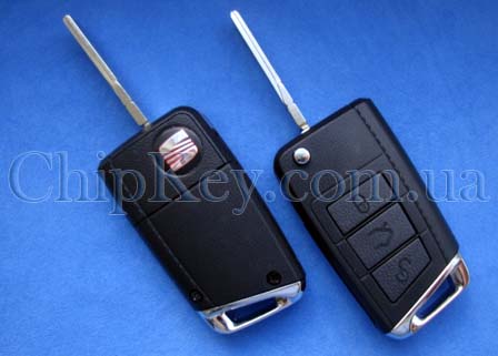 Ключ SEAT выкидной (корпус) 3 кнопки