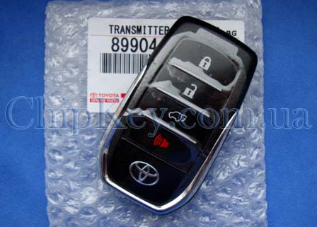 Ключ Toyota Fortuner 4 кнопки, Tokai Rika BM1EW, P1:39. Для рынка Европы