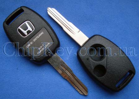 Ключ Honda (корпус) 2 кнопки, без места под чип