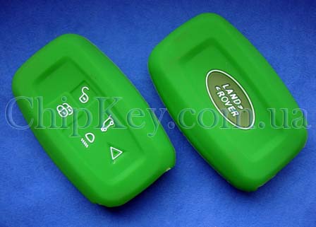 Чехол Range Rover Discovery Sport силиконовый 5 кнопок, зеленый