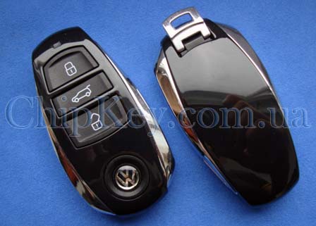 Ключ Volkswagen Touareg smart key 3 кнопки, id46(pcf7945), 7P6 959 754 AL, 433Mhz для рынка Европы