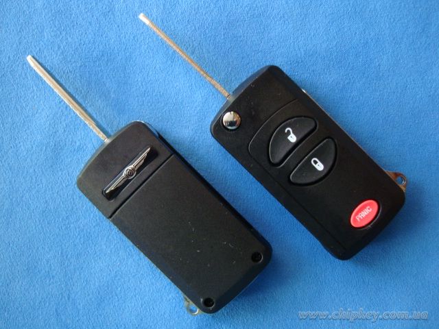 Ключ Chrysler Dodge Jeep выкидной (корпус) 3 кнопки