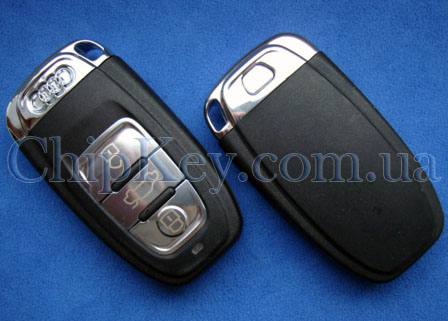 Ключ Audi Smart Key 3 кнопки, с чипом id46(pcf7945) Hitag Ext AC 315Mhz, 8K0 959 754 G