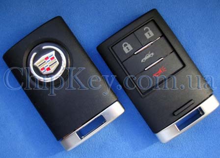 Ключ Cadillac Smart Key (корпус) 4 кнопки