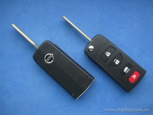 Ключ Nissan выкидной (корпус) 4 кнопки, лезвие nsn14