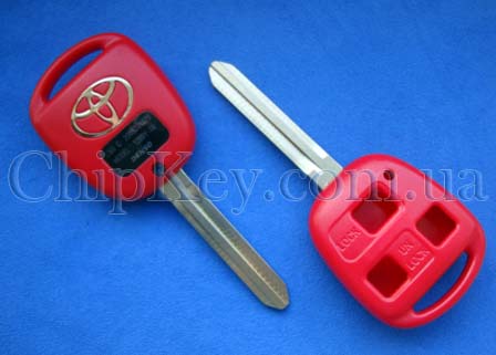 Ключ Toyota (корпус) 3 кнопки, лезвие toy43