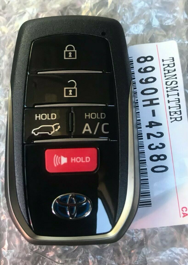 Ключ Toyota RAV4 Prime 2021-, smartkey 8990H-42380 5 кнопок, Toyota H chip P1: BA, для рынка Canada, USA, original